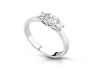 Anneau PG Gioielli Femme Trilogy in Or blanc Diamante ANT85031